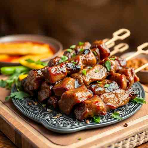 Hilib Geel - Best Marinated Meat Skewers Recipe